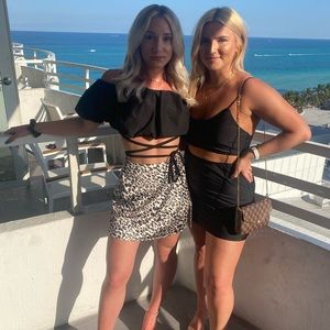 Princess Polly Leopard Mini Skirt